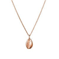 Maya Del Ray Sterling Silver Rose Gold Plated Shell Necklace