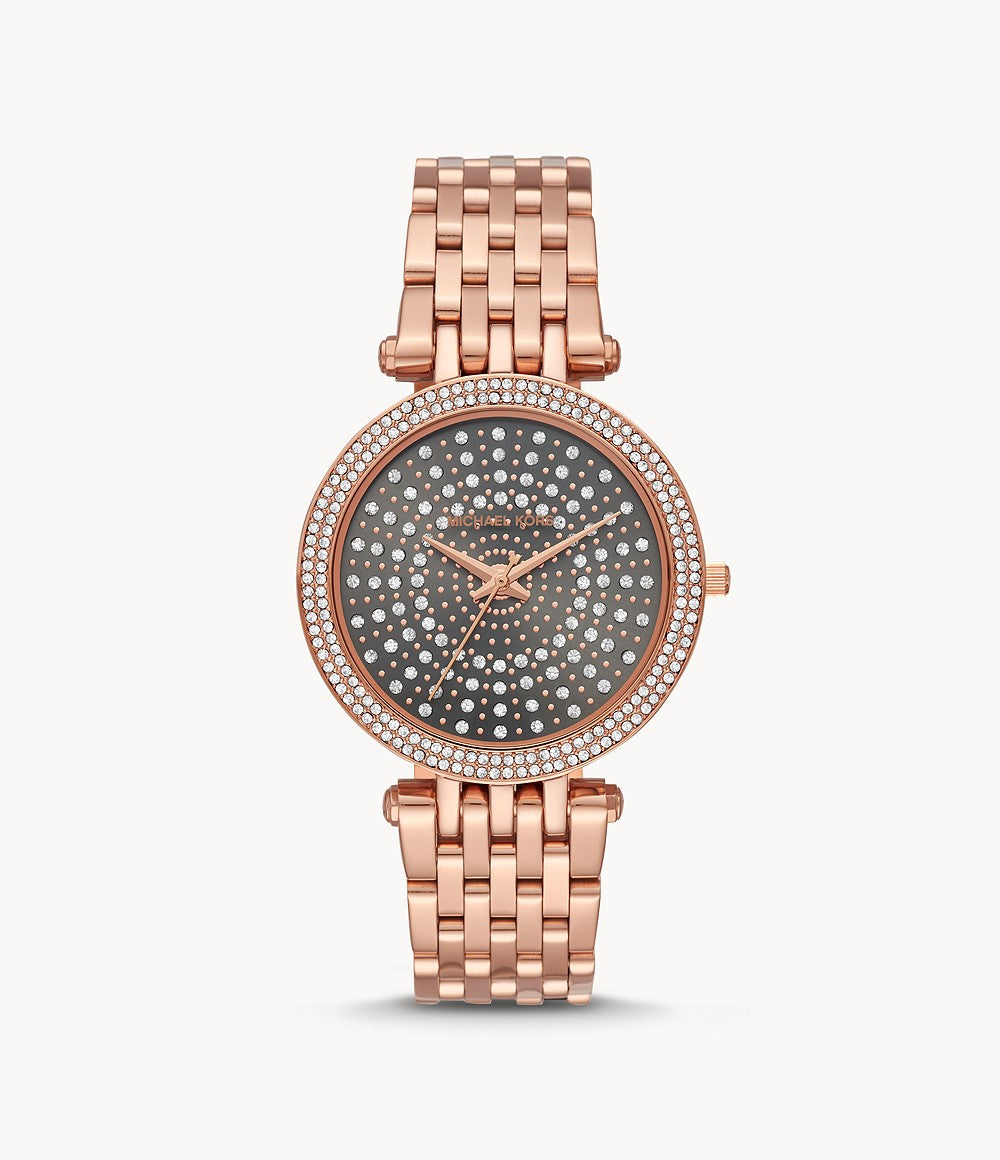 Michael Kors Darci Rose Gold-Tone Analogue Watch
