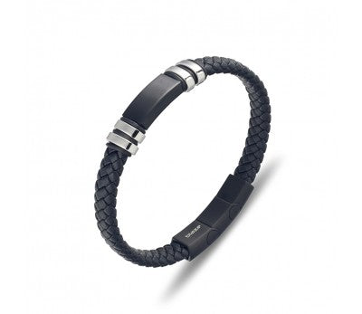 Mens Leather Bangle