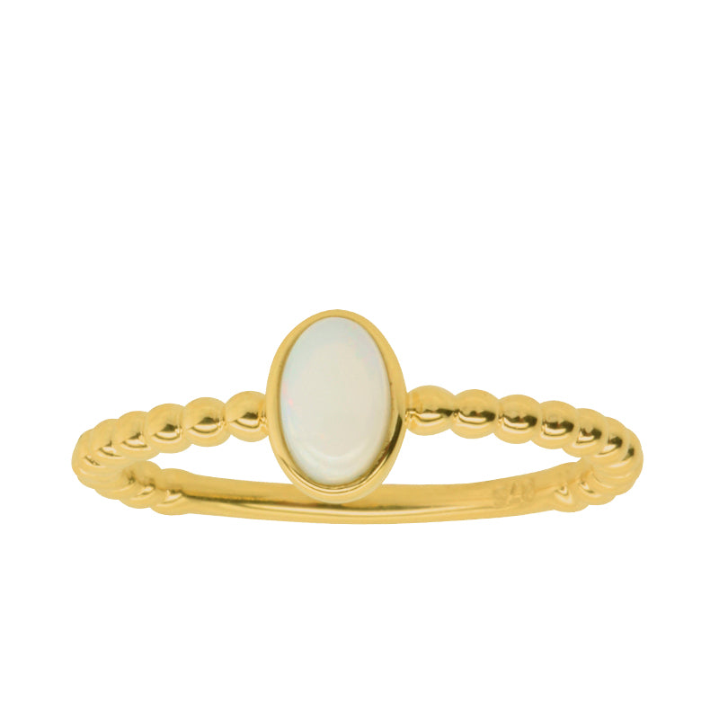 9ct Yellow Gold Opal Dress Ring