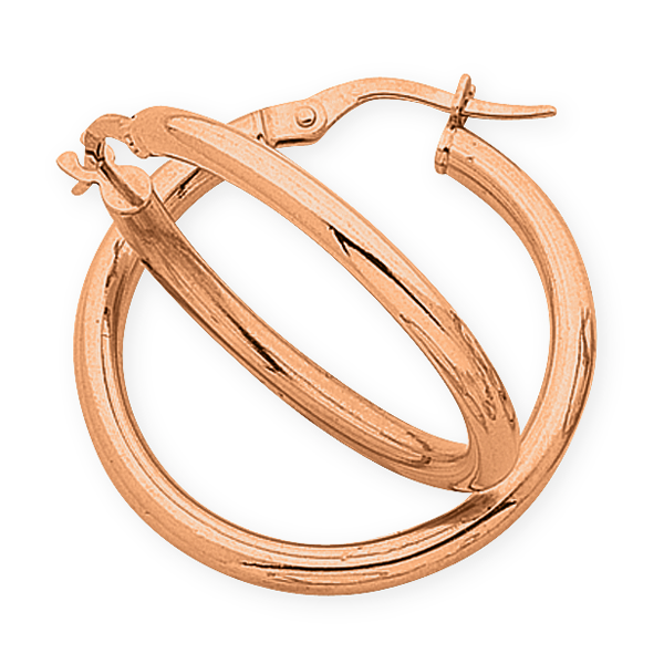 Rose Gold Hoops