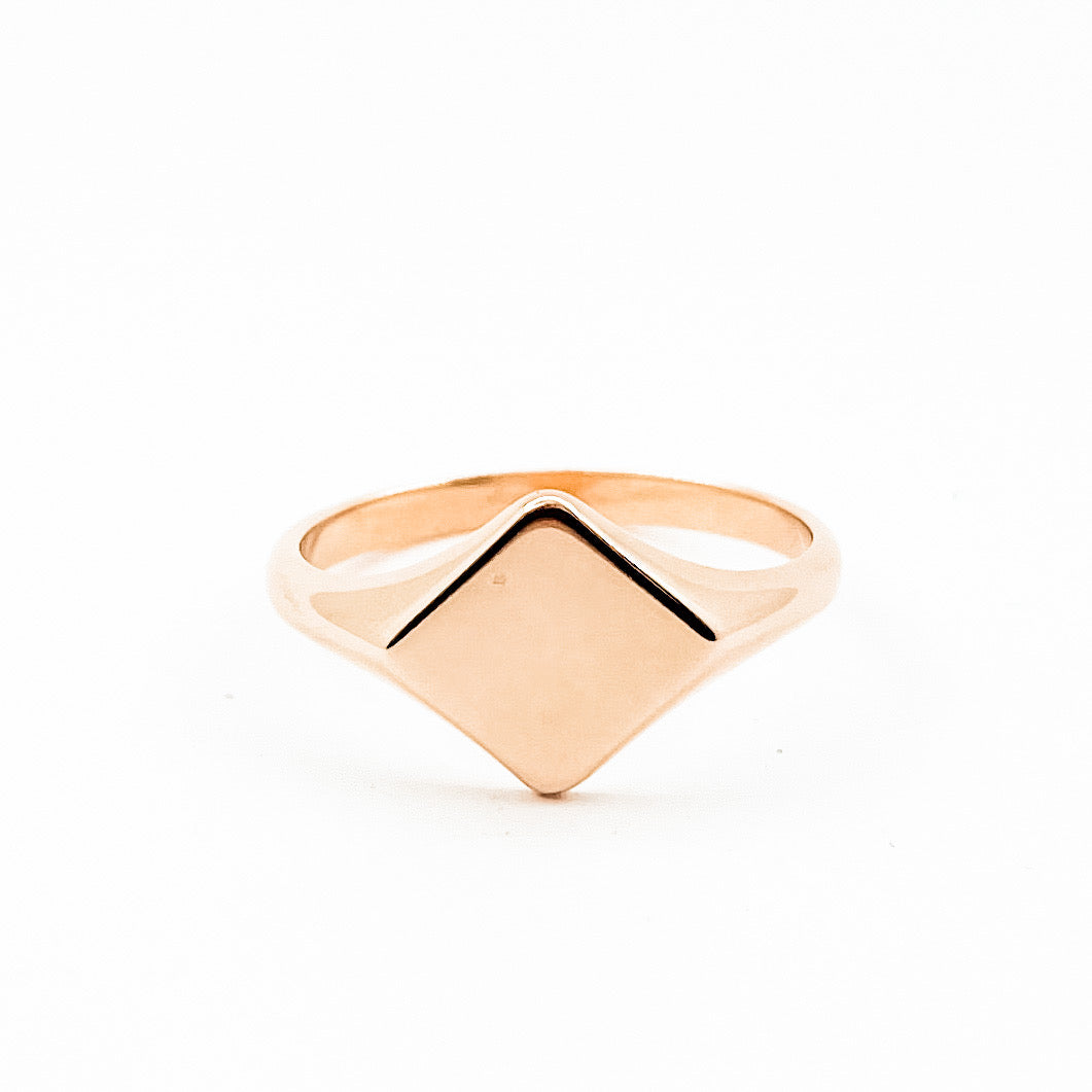 9ct Rose Gold Signet Ring
