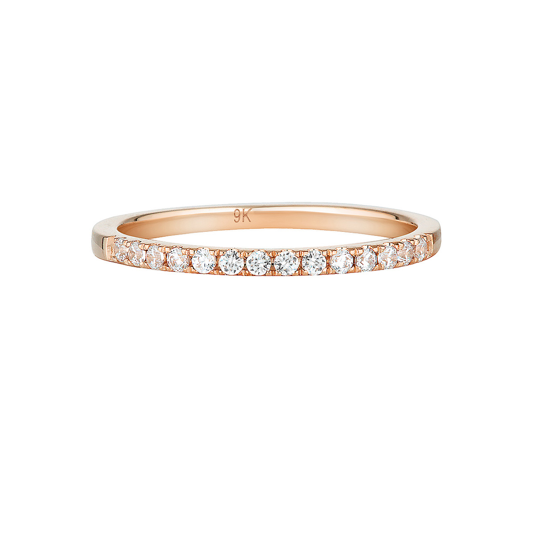 Georgini 9ct Rose Gold Engagement Ring