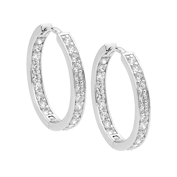 Ellani Inside Out Hoop Earrings