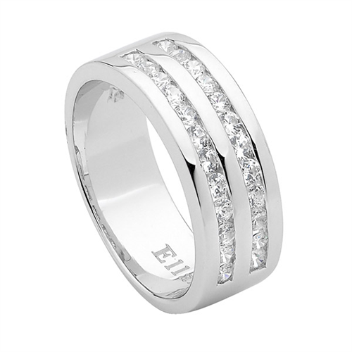 Ellani Double Channel Set Ring