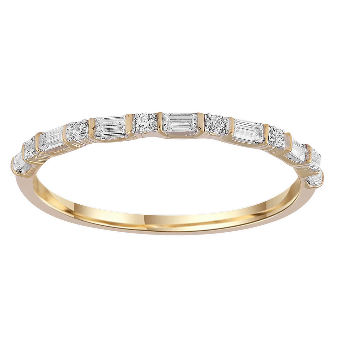 9ct Yellow Gold Diamond Ring