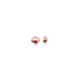 Maya Del Ray Sterling Silver Gold Plated Shell Studs