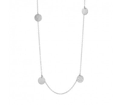 Maya Del Ray Sterling Silver Multi Disc Necklace