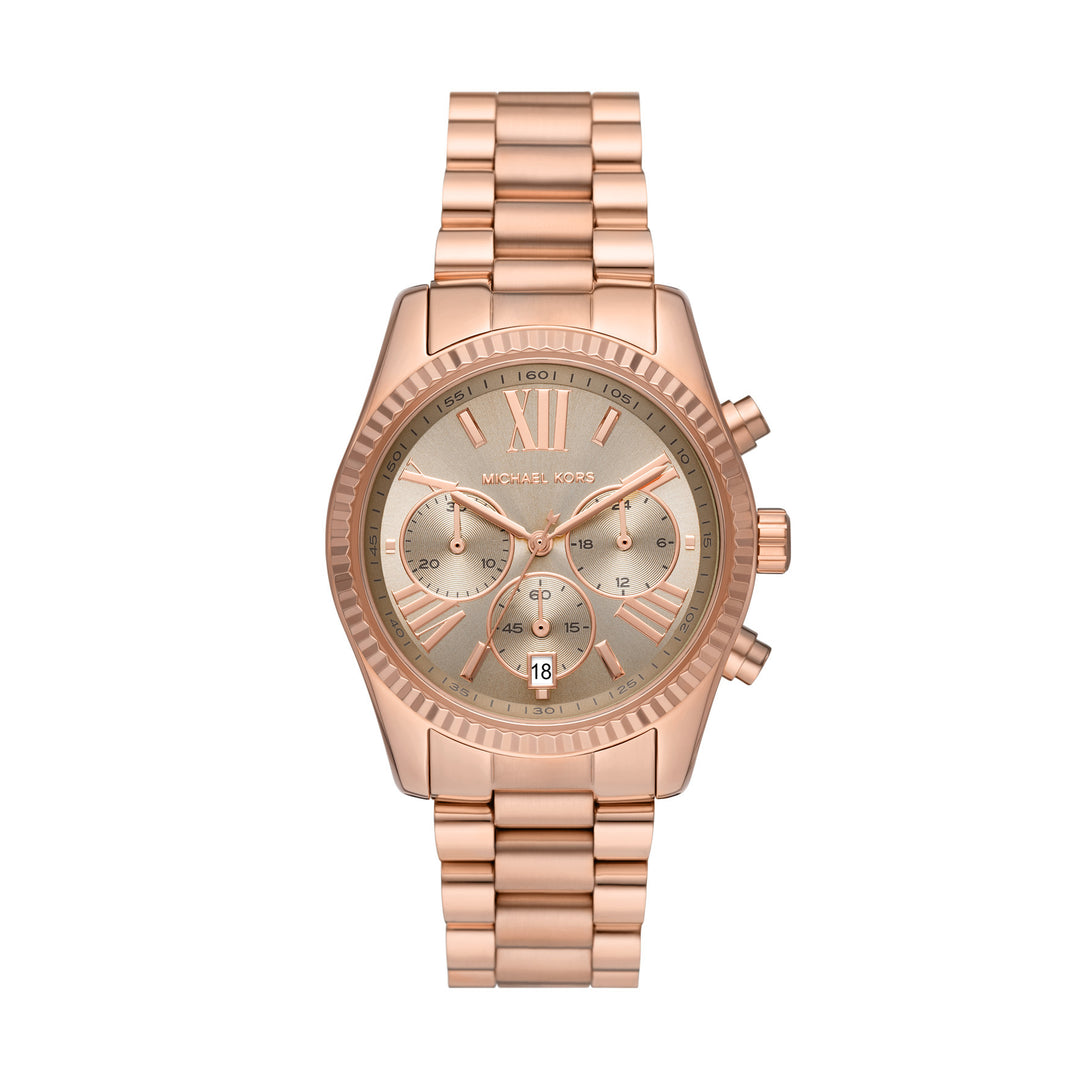 Michael Kors Rose Gold-Tone Lexington Watch