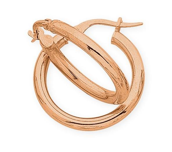 Rose Gold Hoops