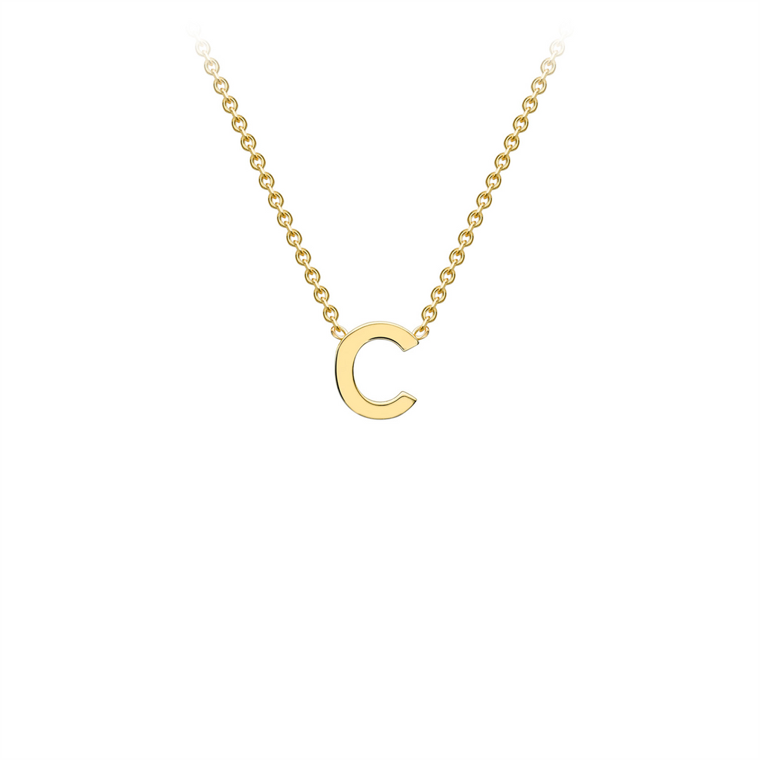 9ct Yellow Gold 'C' Initial Necklace