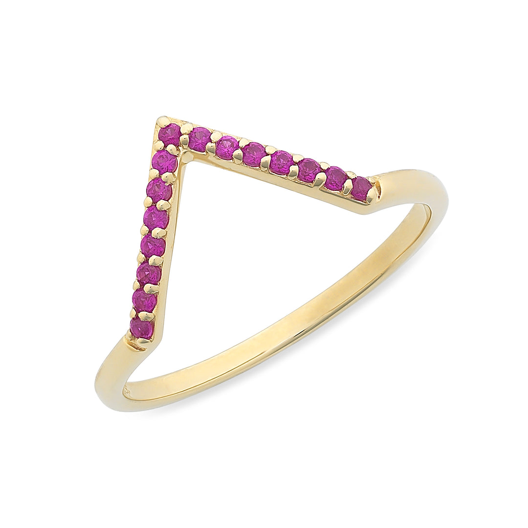 Ruby V Dress Ring