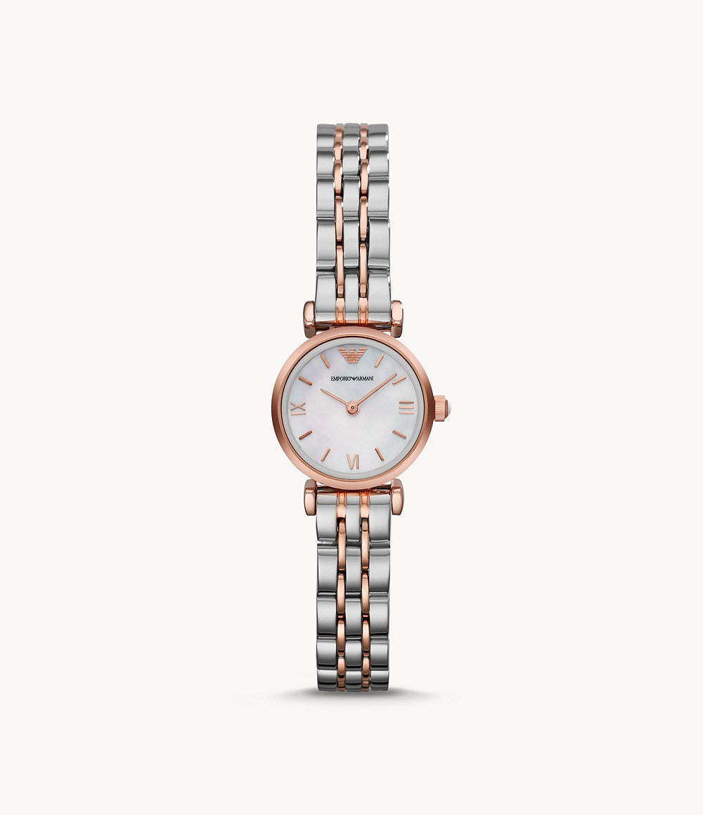Emporio Armani Two Tone Analogue Watch