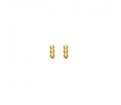Maya Del Ray Sterling Silver 4mm Tri-Ball Stud Earrings
