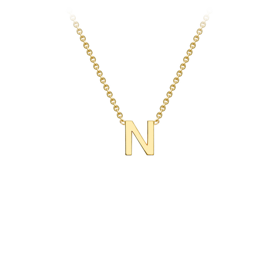 9ct Yellow 'N' Initial Necklace