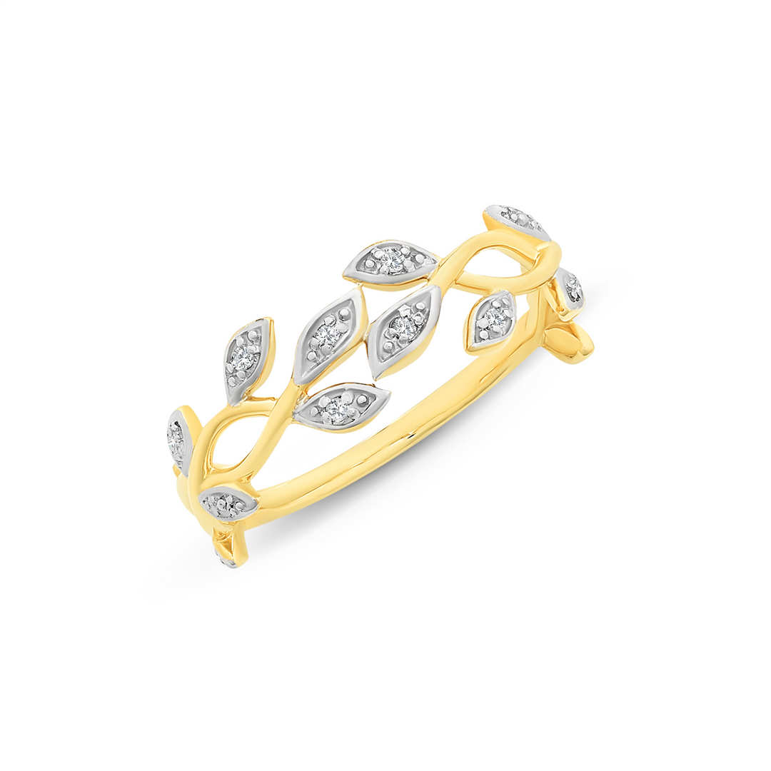 Leaf Design Dress Ring