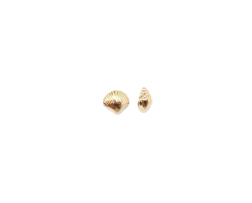 Maya Del Ray Sterling Silver Gold Plated Shell Studs