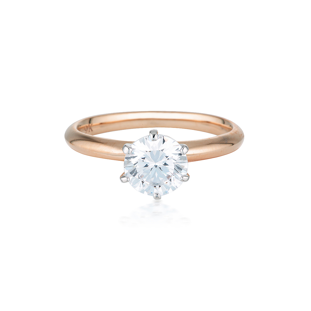 Georgini 9ct Rose Gold Engagement Ring