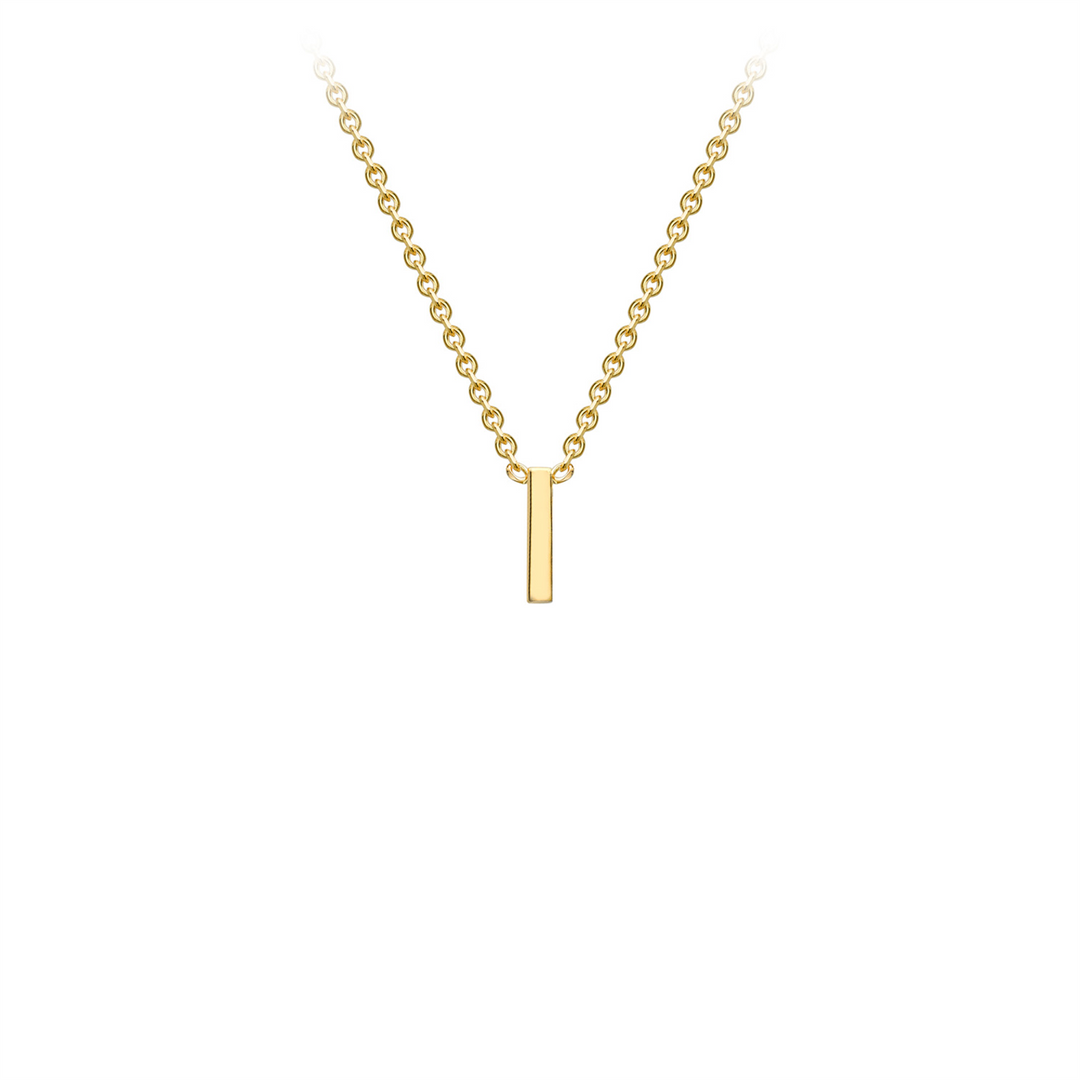 9ct Yellow Gold 'I' Initial Necklace
