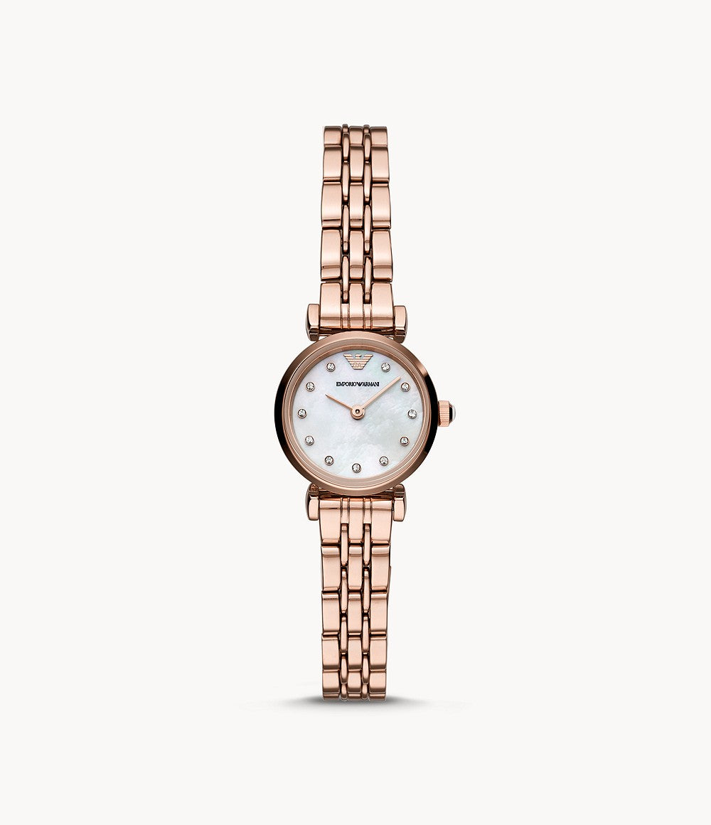 Emporio Armani Rose Gold-Tone Analogue Watch