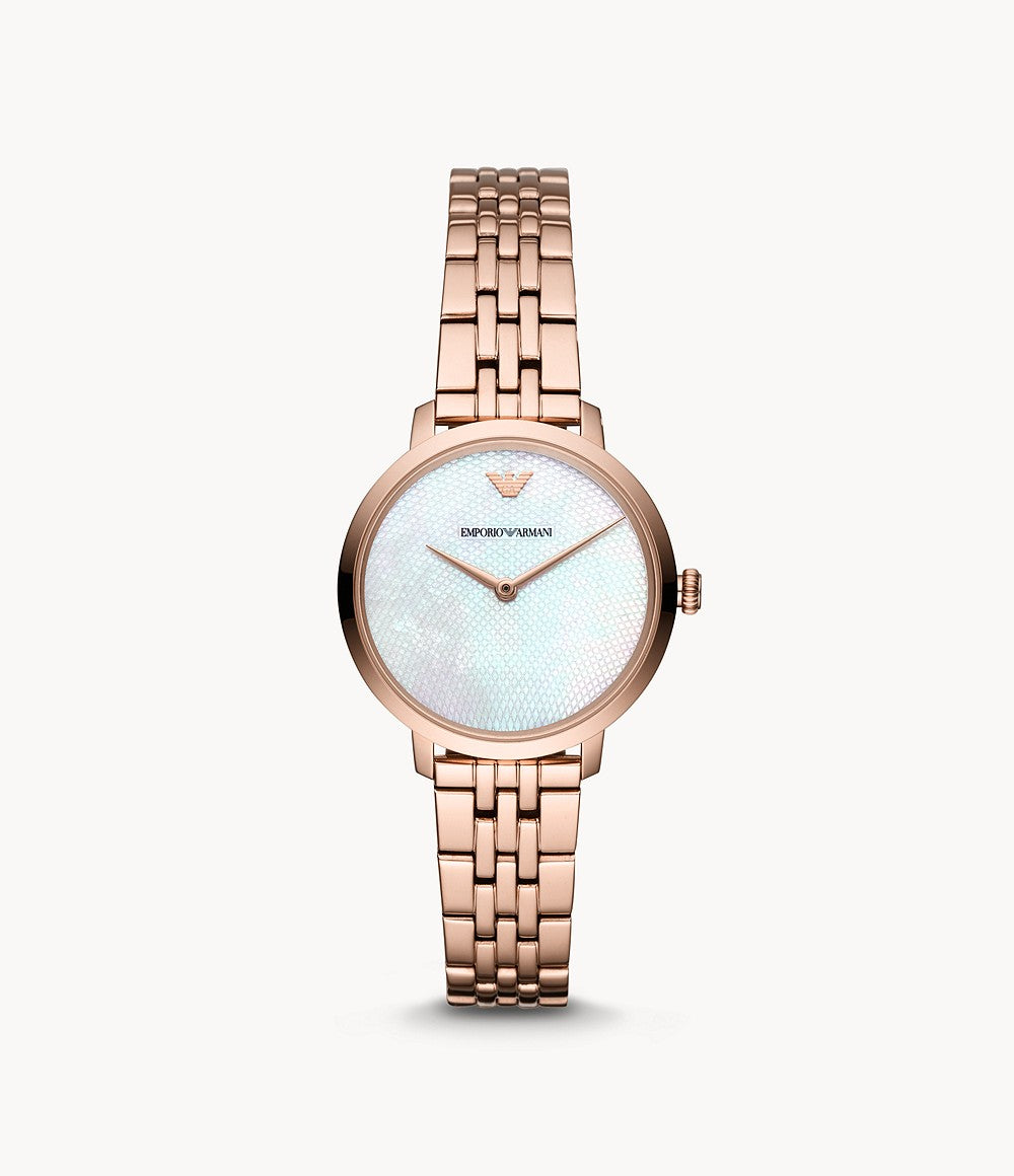Emporio Armani Rose Gold-Tone Analogue Watch