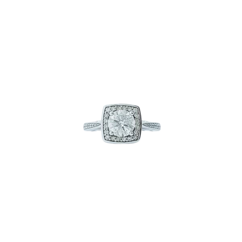 18ct White Gold Diamond Engagement Ring