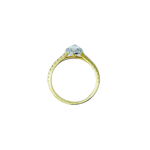 18ct Yellow Gold Pear Engagement Ring