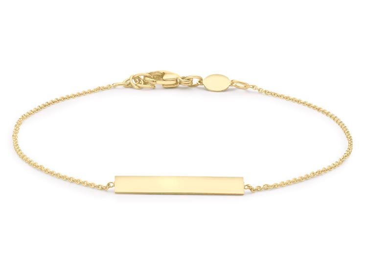 9ct Yellow Gold Bar Bracelet