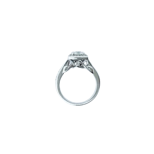 18ct White Gold Diamond Engagement Ring