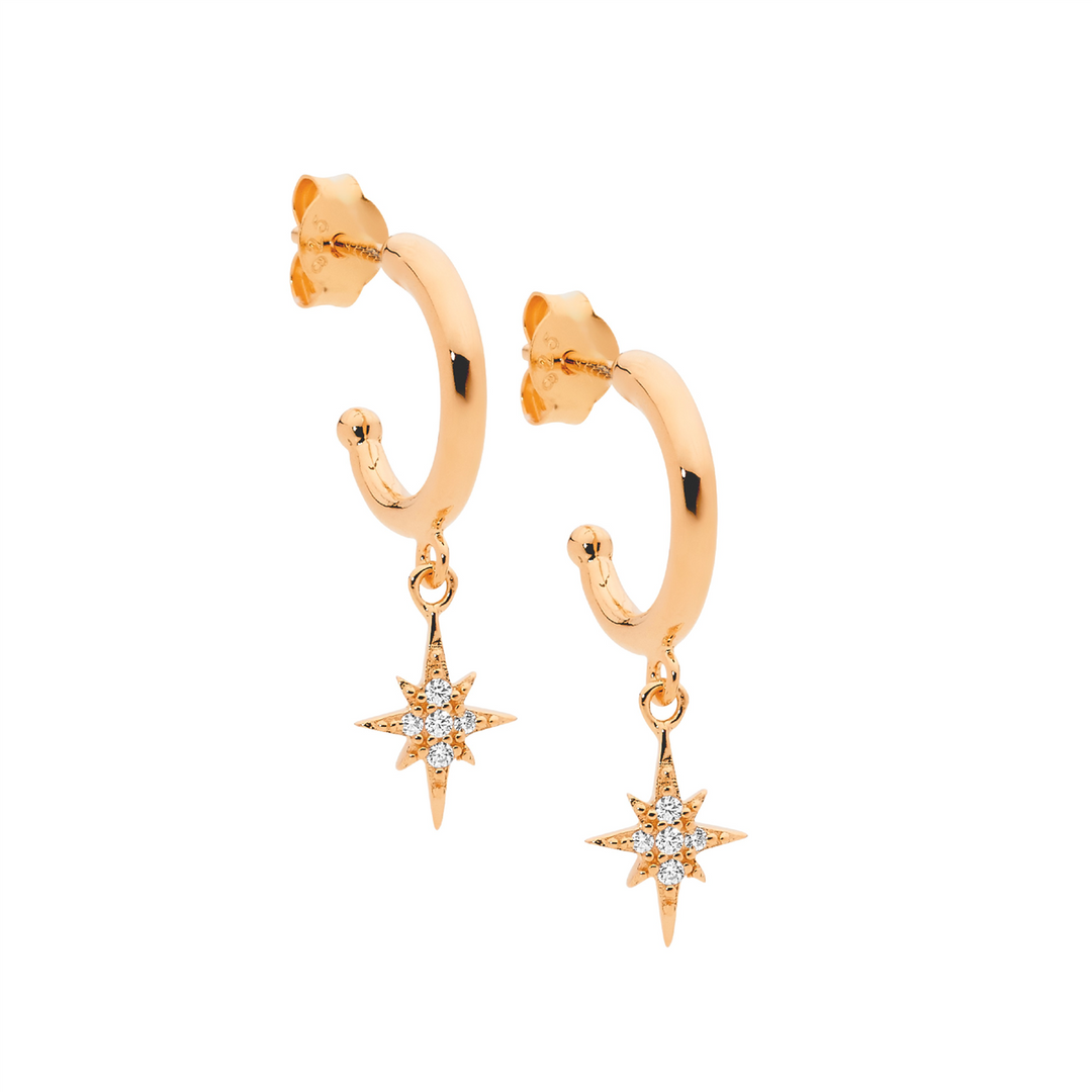 Ellani Star Drop Earrings